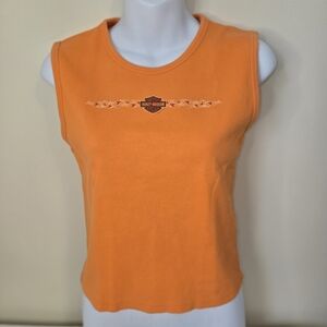 Harley-Davidson Women's Vibrant Orange Muscle Tee